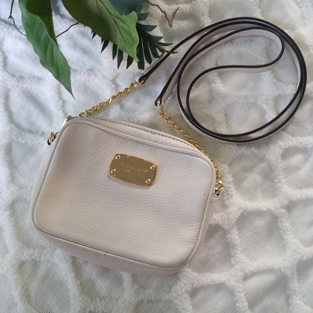 Michael Kors Hamilton white small crossbody - Picture 1 of 8